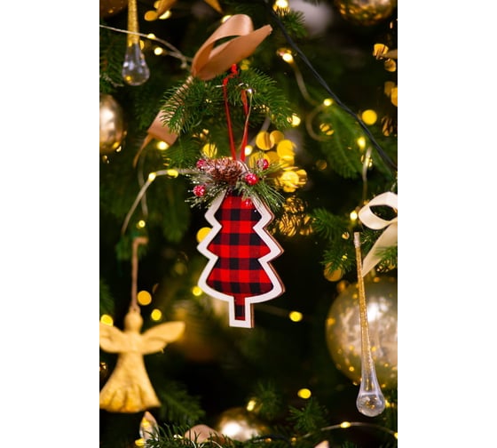 Елочное украшение Arya Home hanger 9x3x14 5, красный 8680943223593