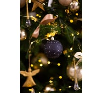 Набор елочных украшений Arya Home xmas ball 12 8 см, 3 предмета, черный 8680943223500
