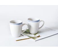 Набор кружек Arya Home white stoneware 2 предмета, 8,6x10,6x5,5 см, голубой 8680943230188