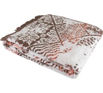 Плед Arya Home sandy из хлопка, 200x220, розовый, серый 8680943220578