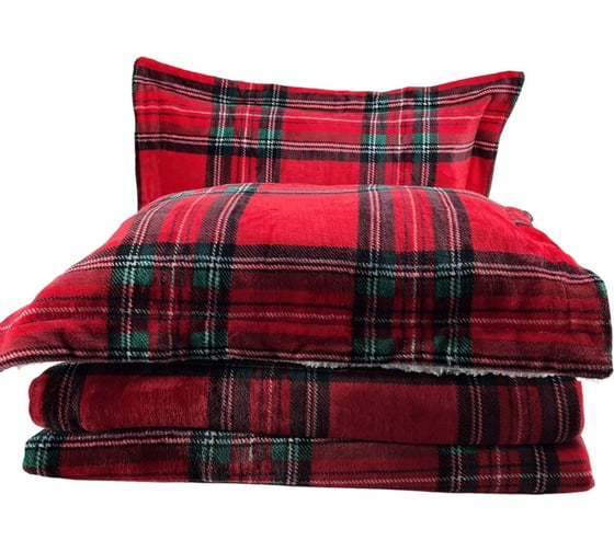 Печатное покрывало Arya Home gloria 1,5 cпальное, 160x220 - 50x70+5, красный 8680943222459