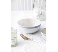 Набор салатниц Arya Home white stoneware 4 предмета, 15,4x6,5x8,5 см, голубой 8680943230218