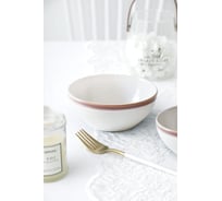 Набор салатниц Arya Home white stoneware 4 предмета, 15,4x6,5x8,5 см, коричневый 8680943230232