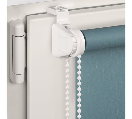 Рулонная штора PRAKTO SHANTUNG 65x160 см, бирюзовый 9403220558