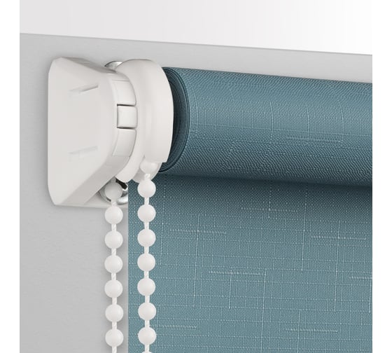 Рулонная штора PRAKTO SHANTUNG 65x160 см, бирюзовый 9403220558