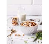 Набор салатников Arya Home diamond с фактурным рисунком, 4 предмета, 14,5x8,1x7,1 см, бежевый 8680943230348