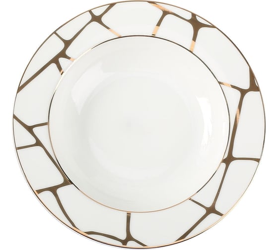 Набор столовой посуды Arya Home elegant orlena из фарфора, 24 предмета, белый 8680943109552