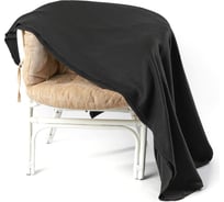 Плед Tplus 1500x2200 мм, флис, черный T021092