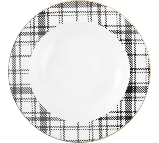 Набор столовой посуды Arya Home mandala elegant из фарфора, 24 предмета, белый 8680943214430