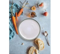 Набор персональных тарелок Arya Home arya white stoneware 4 предмета, 26,3x3,1x16,8 см, зеленый 8680943230287