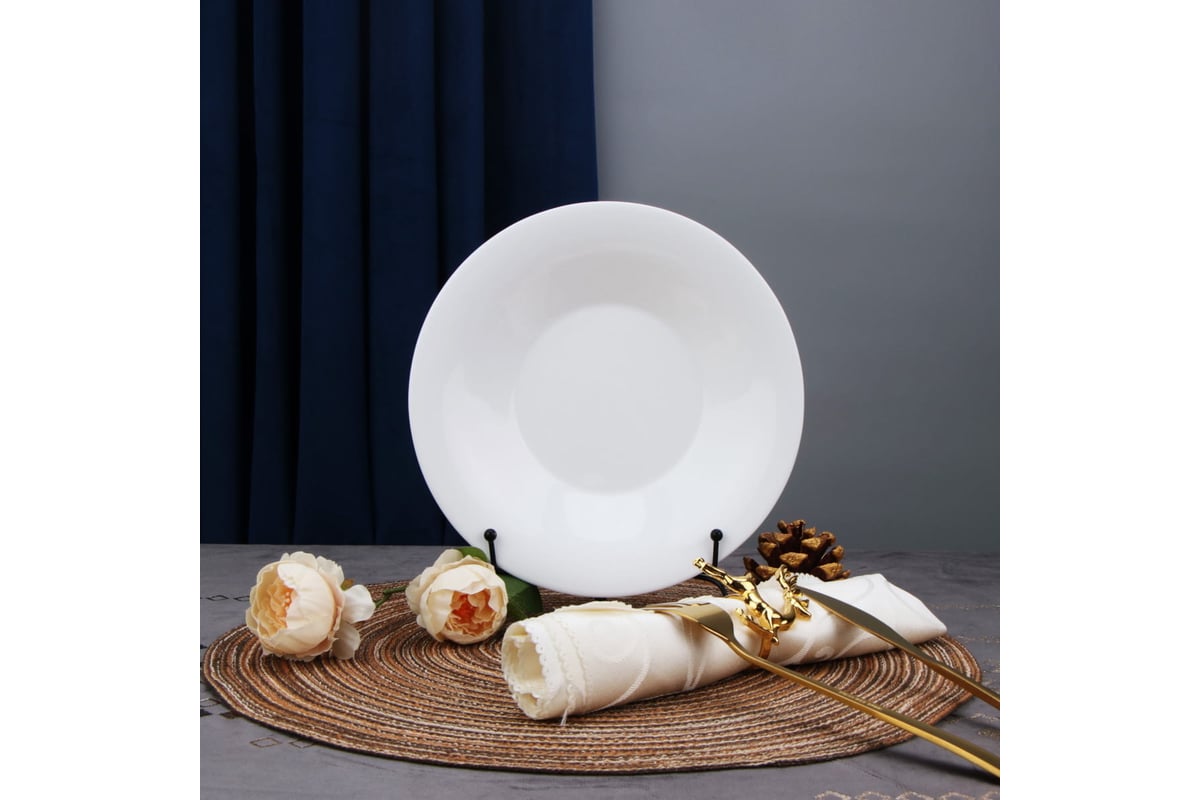 Глубокая тарелка Arya Home globe из опалового стекла, 6 предметов ...