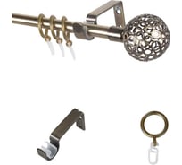 Металлический карниз LM DECOR лайт ажур диаметр 16 мм, 3 м, антик SC09511131300AB