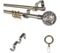 Металлический карниз LM DECOR лайт ажур диаметр 16 мм, 1.6 м, антик SC09511131160AB 1