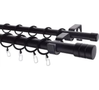 Металлический карниз LM DECOR лайт цилиндр, диаметр 25/19 мм, 2 м, черный матовый SC08814131200MB 28779128