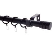 Металлический карниз LM DECOR лайт цилиндр, диаметр 25 мм, 2 м, черный матовый SC08813131200MB