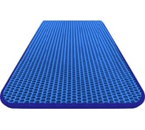 Коврик DuffCar eva 60x40 сота синий кант синий 4854-2-2-2
