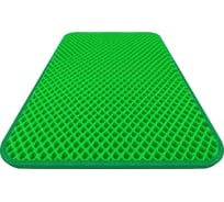 Коврик DuffCar eva 40x30 ромб темно-зеленый кант темно-зеленый 4855-1-5-5