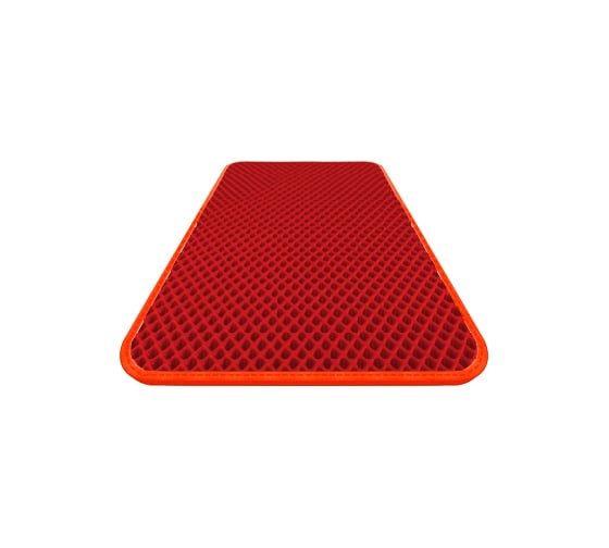 Коврик DuffCar eva 90x60 ромб красный кант красный 4853-1-4-4 1