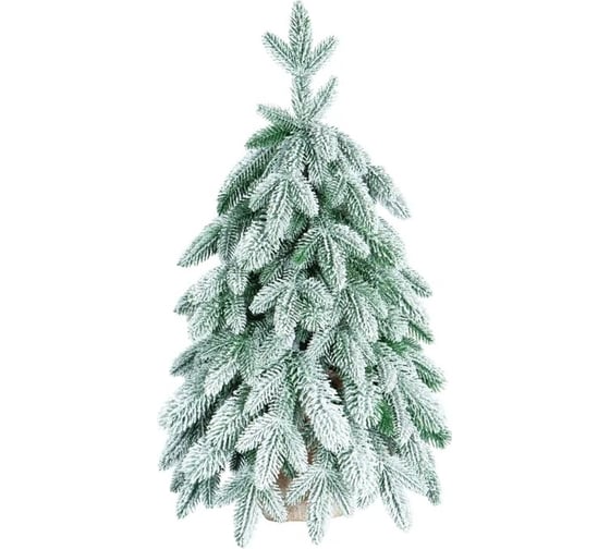 Искусственная новогодняя елка CRYSTAL TREES АНДОРРА в снегу, литье РЕ, 60 см KP61060
