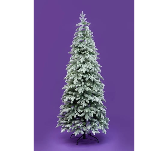 Искусственная новогодняя елка CRYSTAL TREES АНДОРРА в снегу, литая, высота 240 см KP61240