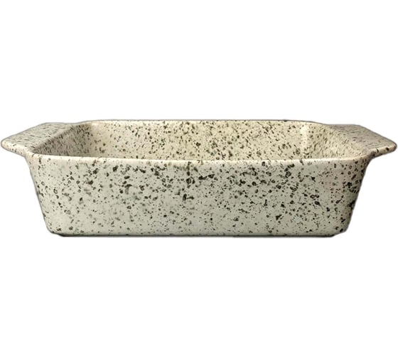 Форма для запекания JEWEL Мрамор 30 см, с ручками, серая, керамика ПП001-66 1