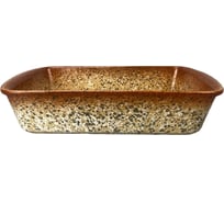 Форма для запекания JEWEL Мрамор 30 см, с ручками, коричневая, керамика, 12 шт./уп. ПП004-66