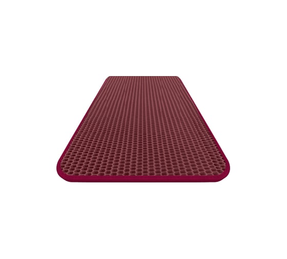 Коврик DuffCar eva 60x40 сота бордовый кант бордовый 4854-2-6-6
