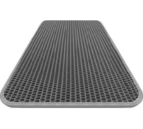 Коврик DuffCar eva 80x60 сота серый кант серый 4727-2-6-9