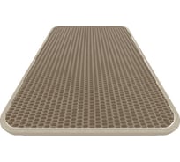 Коврик DuffCar eva 60x40 сота бежевый кант бежевый 4854-2-1-1