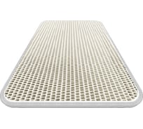 Коврик DuffCar eva 60x40 сота белый кант белый 4854-2-10-10