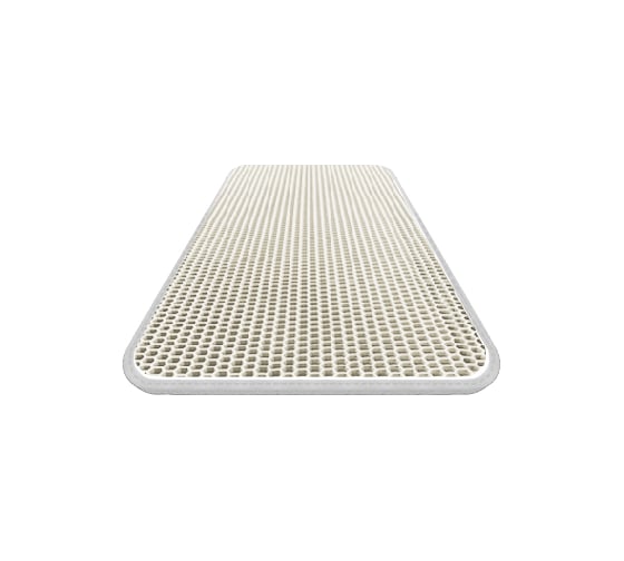 Коврик DuffCar eva 60x40 сота белый кант белый 4854-2-10-10 1