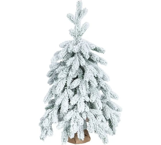 Искусственная новогодняя елка CRYSTAL TREES ЭМИЛИ заснеженная, литая, высота 60 см KP46060s