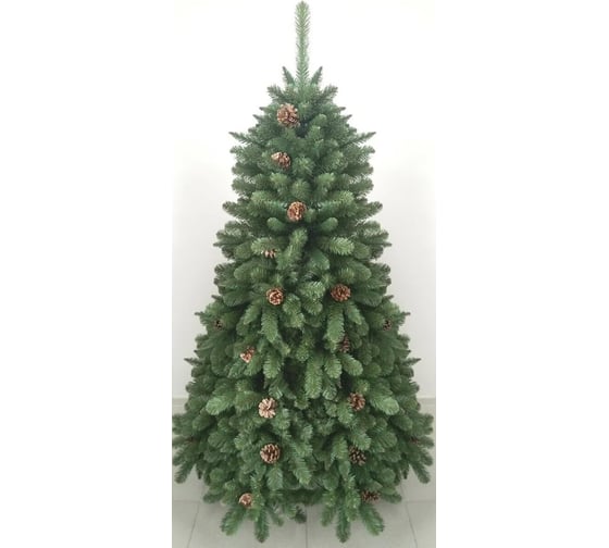 Искусственная новогодняя елка CRYSTAL TREES ТРИУМФАЛЬНАЯ из ПВХ, с шишками, высота 150 см KP8515