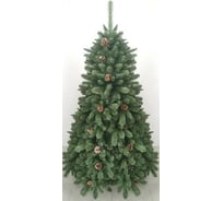 Искусственная новогодняя елка CRYSTAL TREES ТРИУМФАЛЬНАЯ из ПВХ, с шишками, высота 180 см KP8518