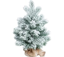 Искусственная новогодняя елка CRYSTAL TREES ХИЛТОН заснеженная, в мешочке, литье РЕ 50 см KP12050