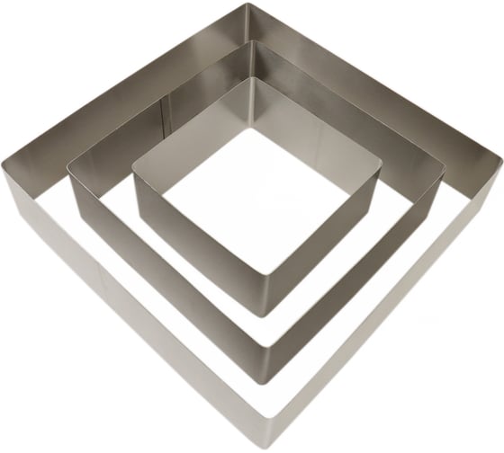 Набор формочек для запекания IHome квадрат, 3 шт. 68013-4 1