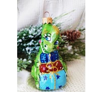 Елочное украшение Коломеев Дракон с подарками 2 (символ года), в подарочной упаковке, h=9 см УТ-00002123