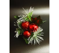 Украшение елочное Магия праздника Веточки цвет красный 17х13CM MAG2027