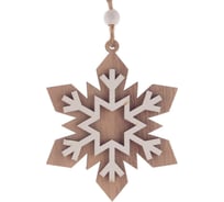 Новогоднее украшение ООО Комус снежинка, 3 варианта, 8х1х10,5 см 401806 1837912