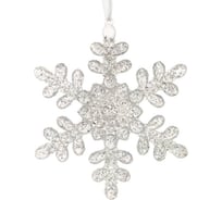 Новогоднее украшение ООО Комус снежинка, 13х0,4х15,5 см 754267 1580972