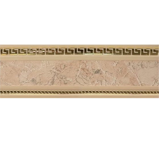 Карниз Эскар эконом+ в сборе 3-х рядный, антик мокко 3,5 м, 539430350