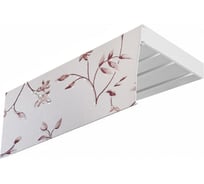 Карниз Эскар эконом+ в сборе 3-х рядный, романтика серебро 3,0м, 344430300