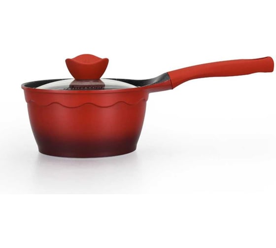 Ковш с крышкой AMERCOOK 18 см, серия alfetta AC0109304.18RD