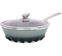 Вок с крышкой AMERCOOK 24 см, серия artmartin colors AC0110703.24GN