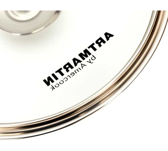 Вок с крышкой AMERCOOK 24 см, серия artmartin colors AC0110703.24GN