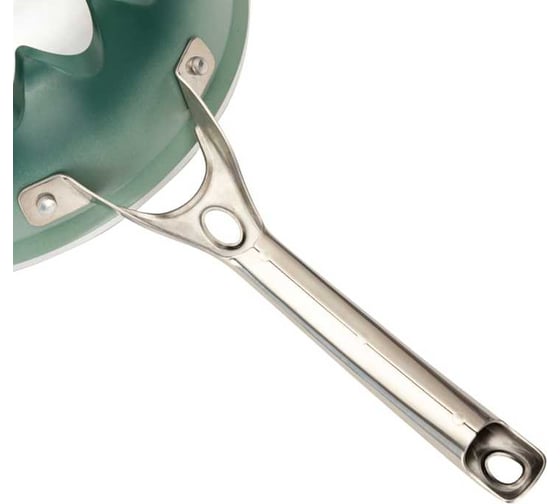 Вок с крышкой AMERCOOK 24 см, серия artmartin colors AC0110703.24GN
