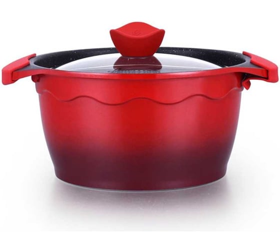 Кастрюля с крышкой AMERCOOK 24 см, серия alfetta AC0109305.24RD