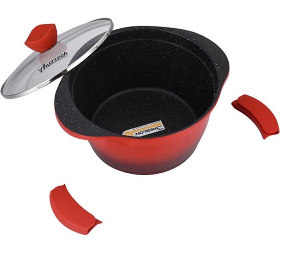 Кастрюля с крышкой AMERCOOK 24 см, серия alfetta AC0109305.24RD