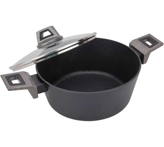 Кастрюля с крышкой AMERCOOK 20 см, серия rockstone AC0101105.20WP