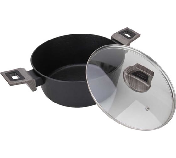 Кастрюля с крышкой AMERCOOK 24 см, серия rockstone AC0101105.24WP